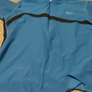 Nike Blue Shirt with Black Stripe